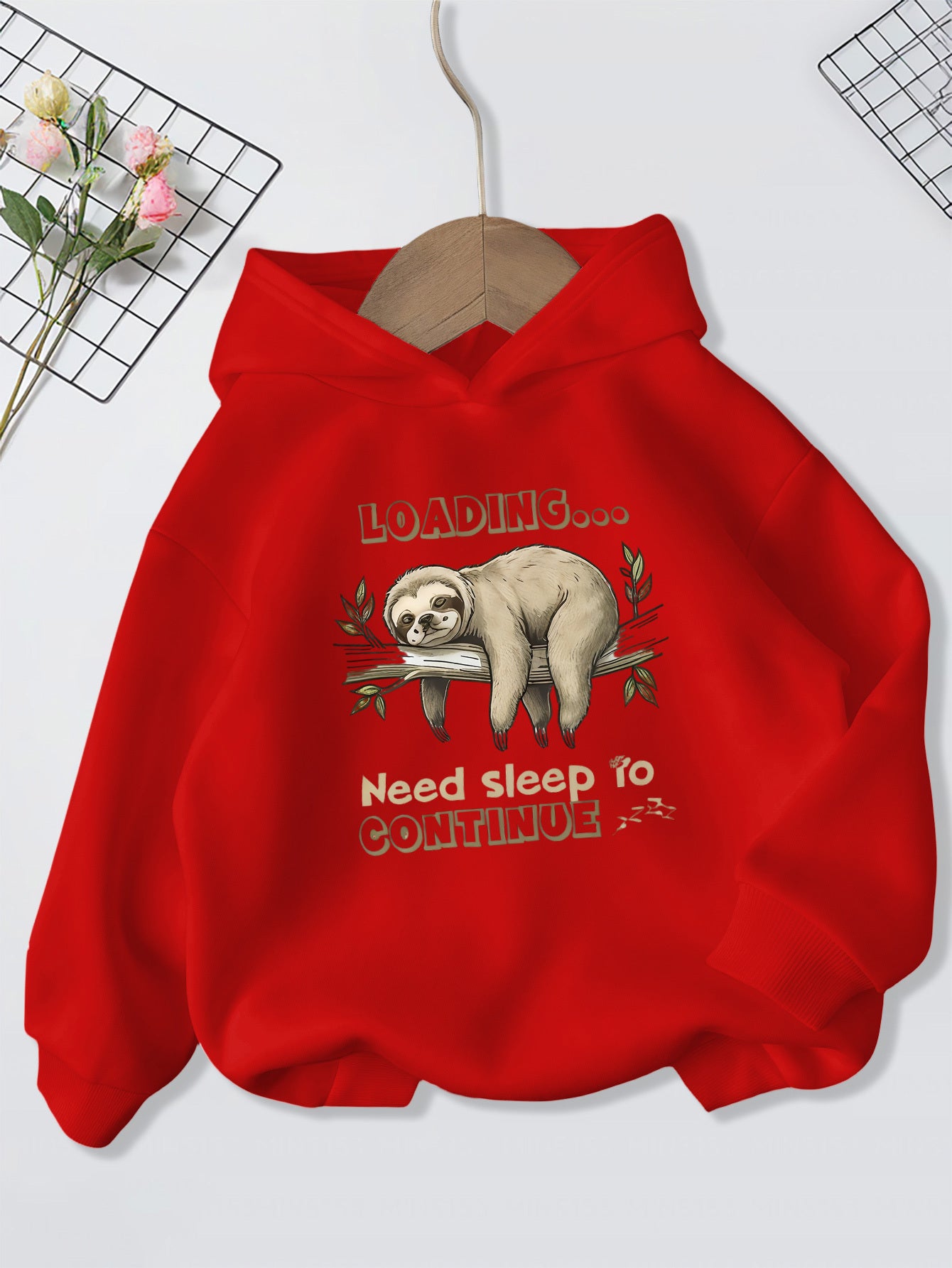 Loading Sloth Print Hoodie