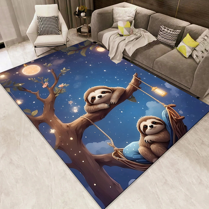 Moonlight Sloth Theme Rug
