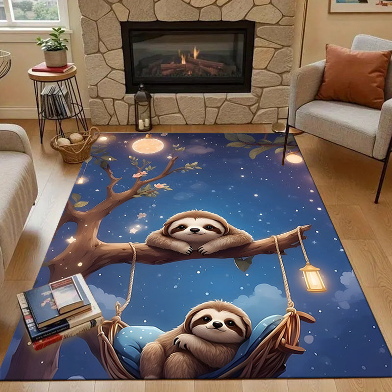 Moonlight Sloth Theme Rug