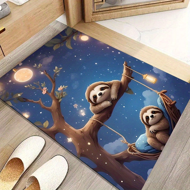 Moonlight Sloth Theme Rug