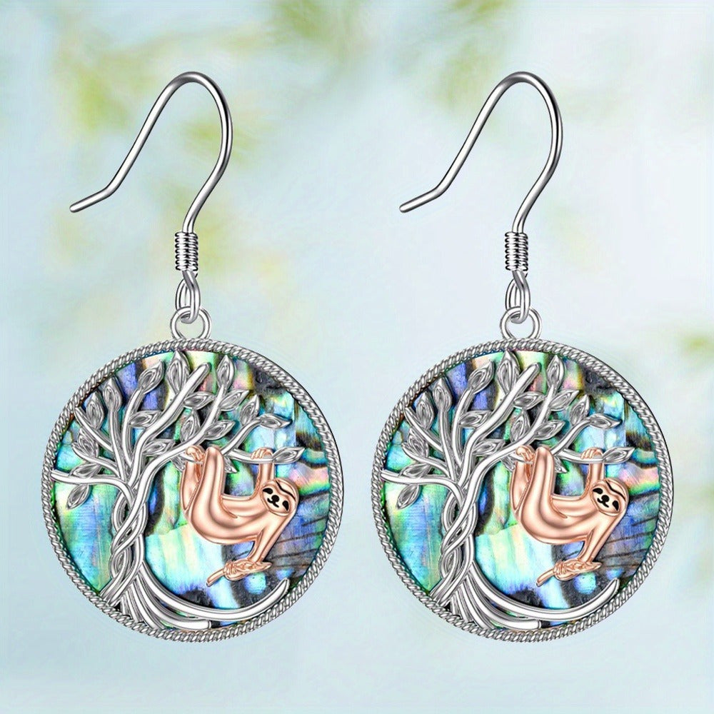 Tree Of Life Sloth Earrings