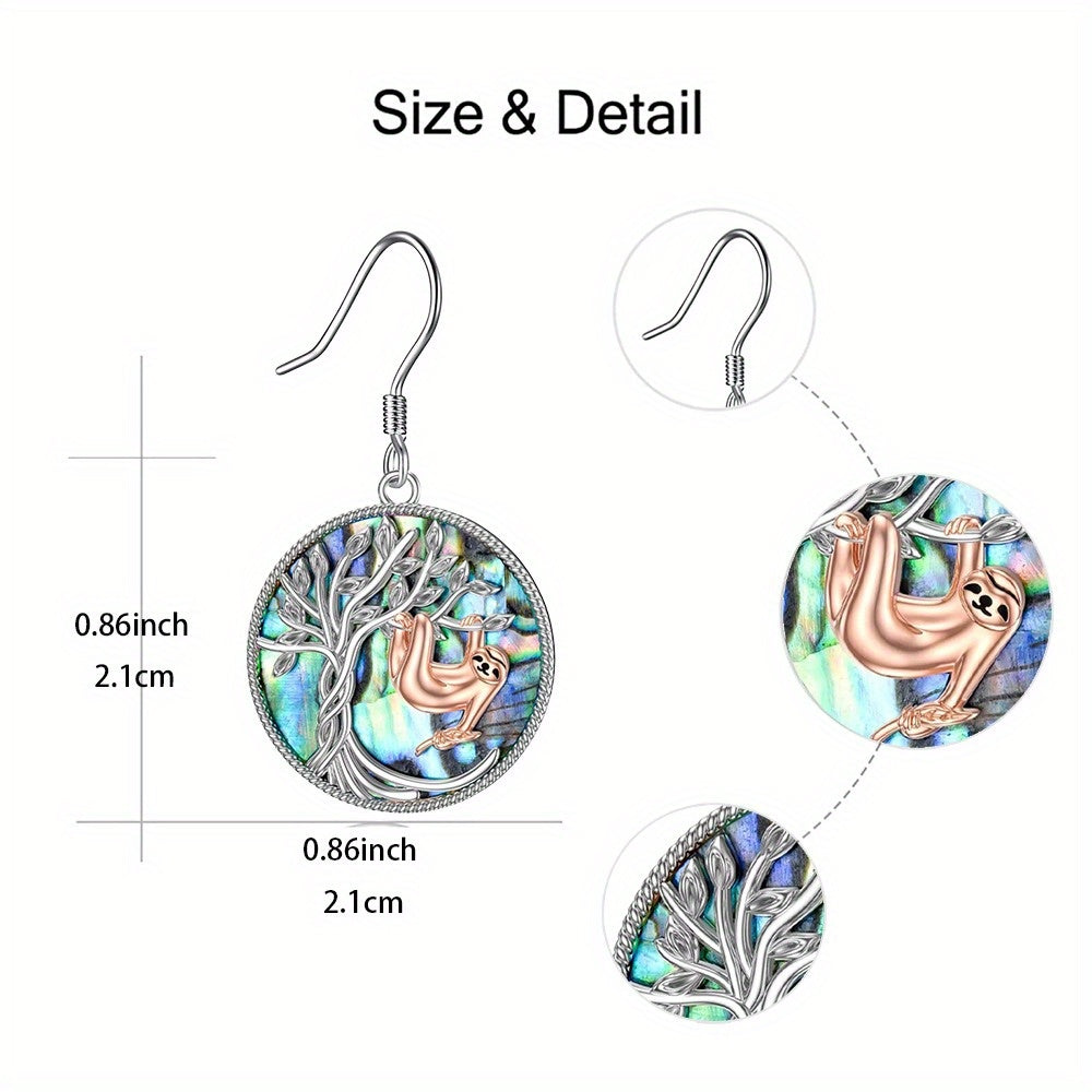 Tree Of Life Sloth Earrings