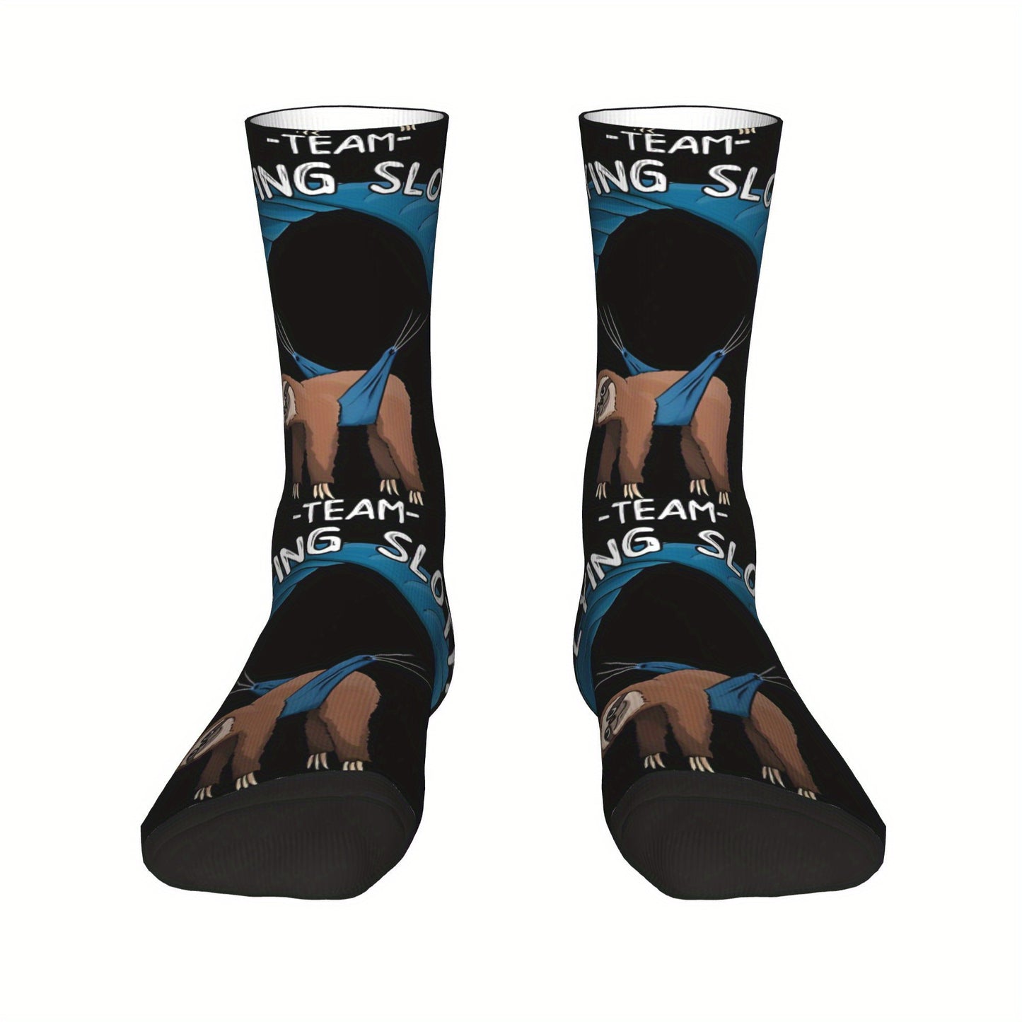 Paragliding Flying Sloth Mid- Crew Socks