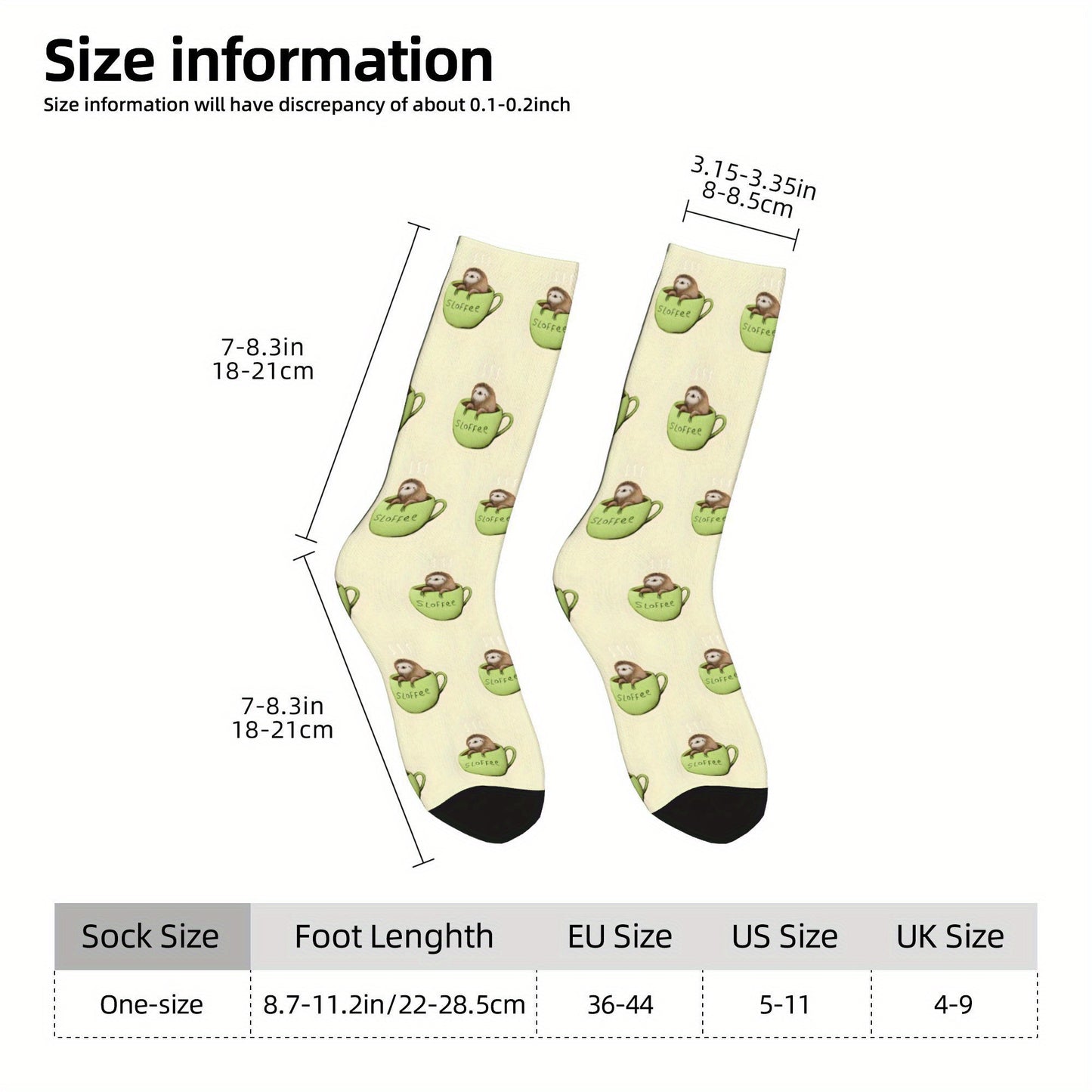Sloth & Coffee Socks