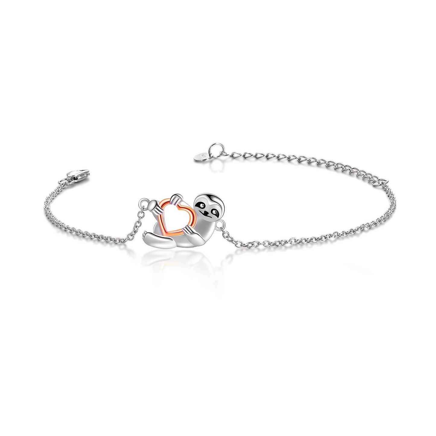 Sloth Sterling Silver Bracelet