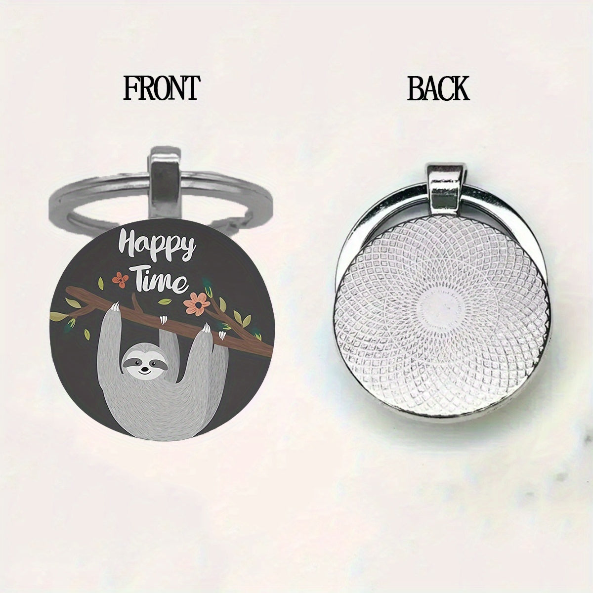 Happy Time Sloth Keychain