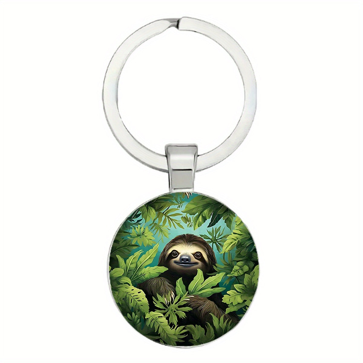 Forest Sloth Keychain