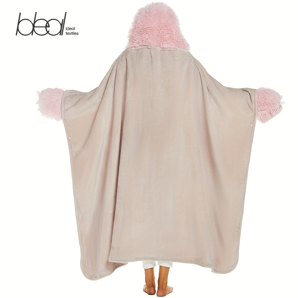 Sloth Wearable Hooded Blanket For Adults