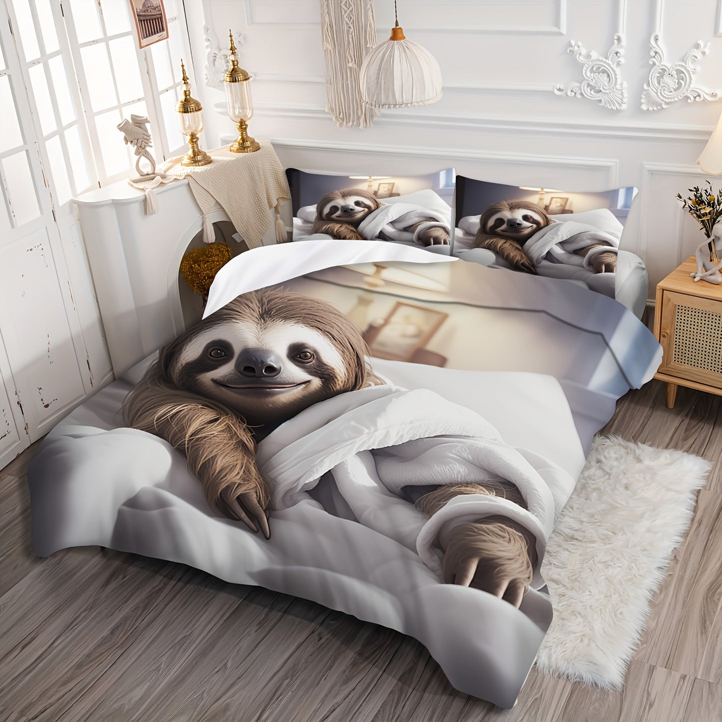 Lazy Sloth Bedding Set