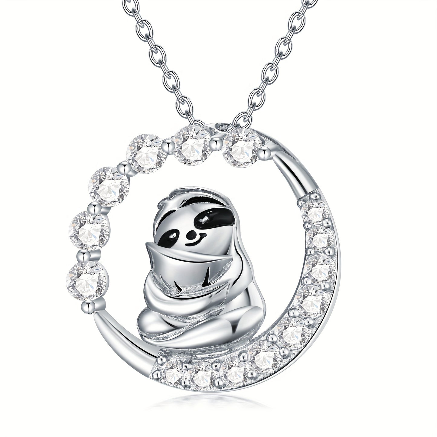 Sterling Silver Stunning Sloth Necklace