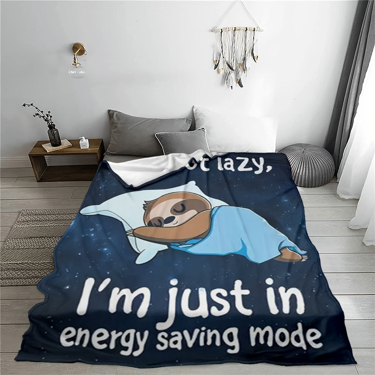 I'm Not Lazy Sloth Blanket