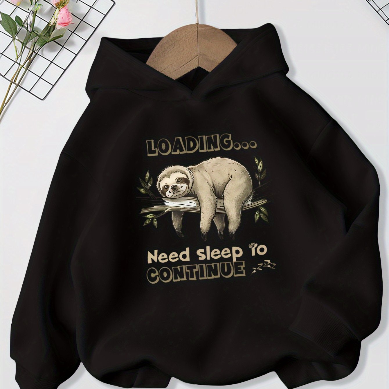 Loading Sloth Print Hoodie