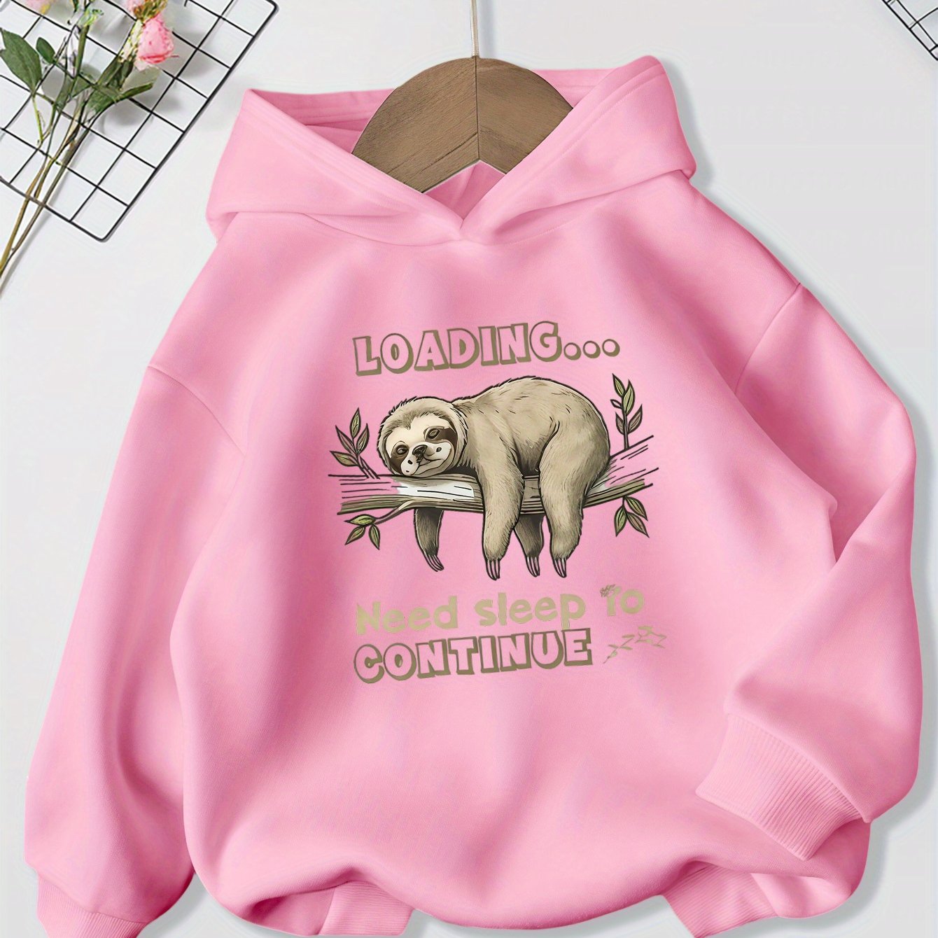 Loading Sloth Print Hoodie