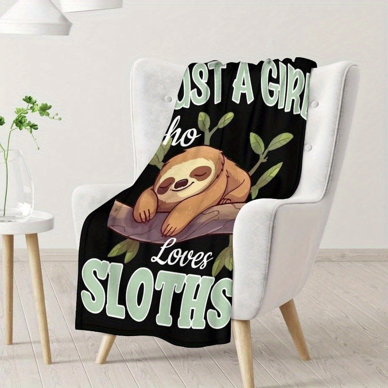 Just A Girl Who Loves Sloths Blanket