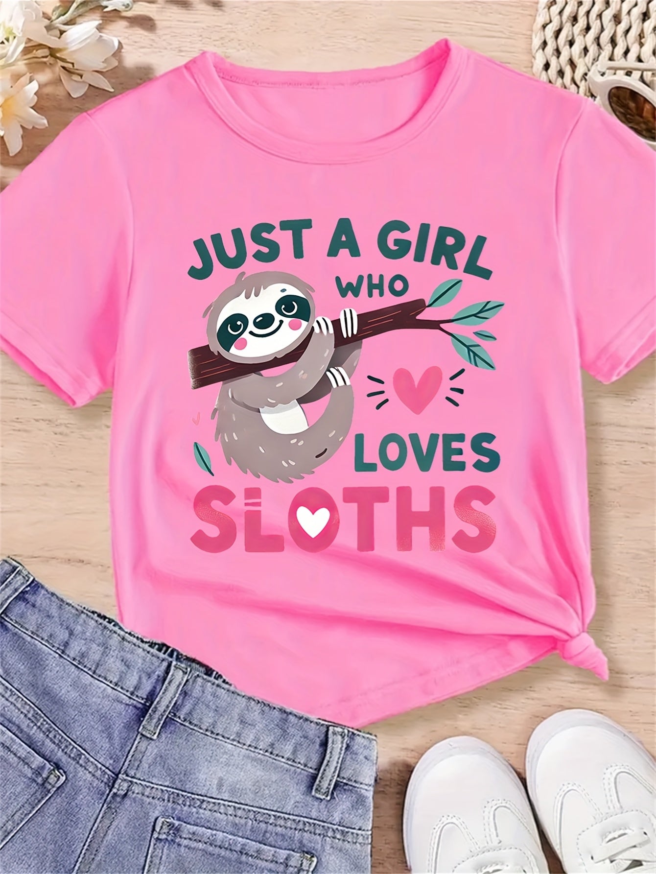 Just A Girl Who Loves Sloths T-Shirt