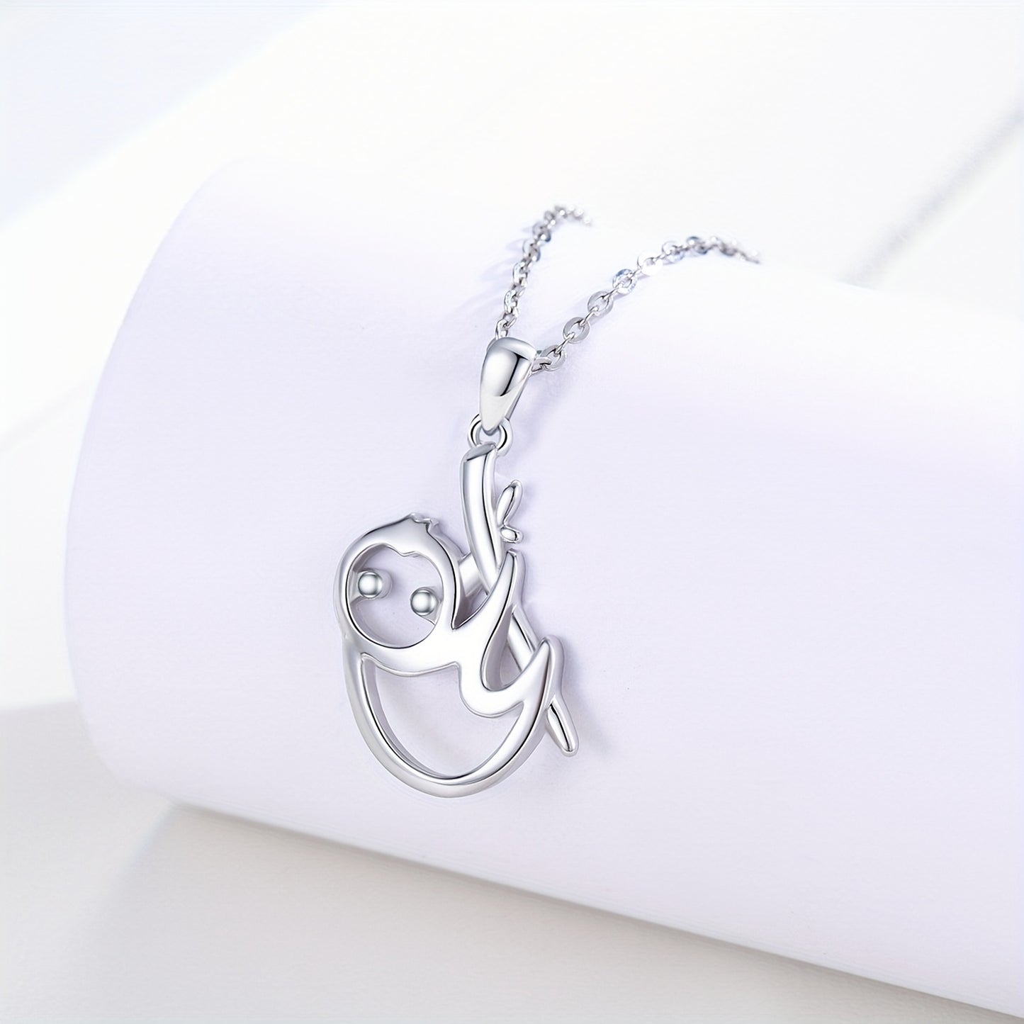 Sterling Silver Sloth Necklace