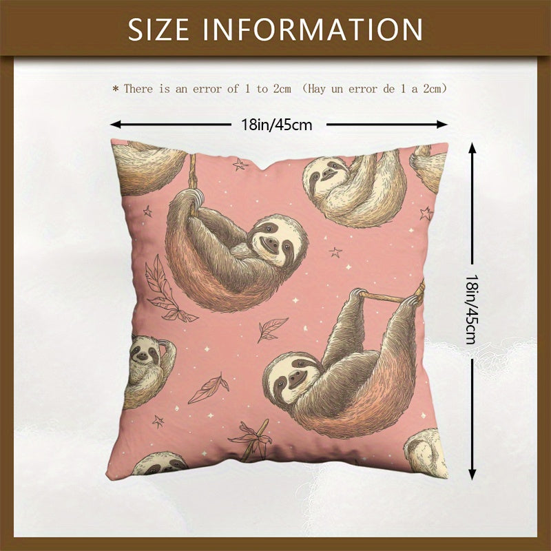 Sloths & Dragonflies Cushion Cover