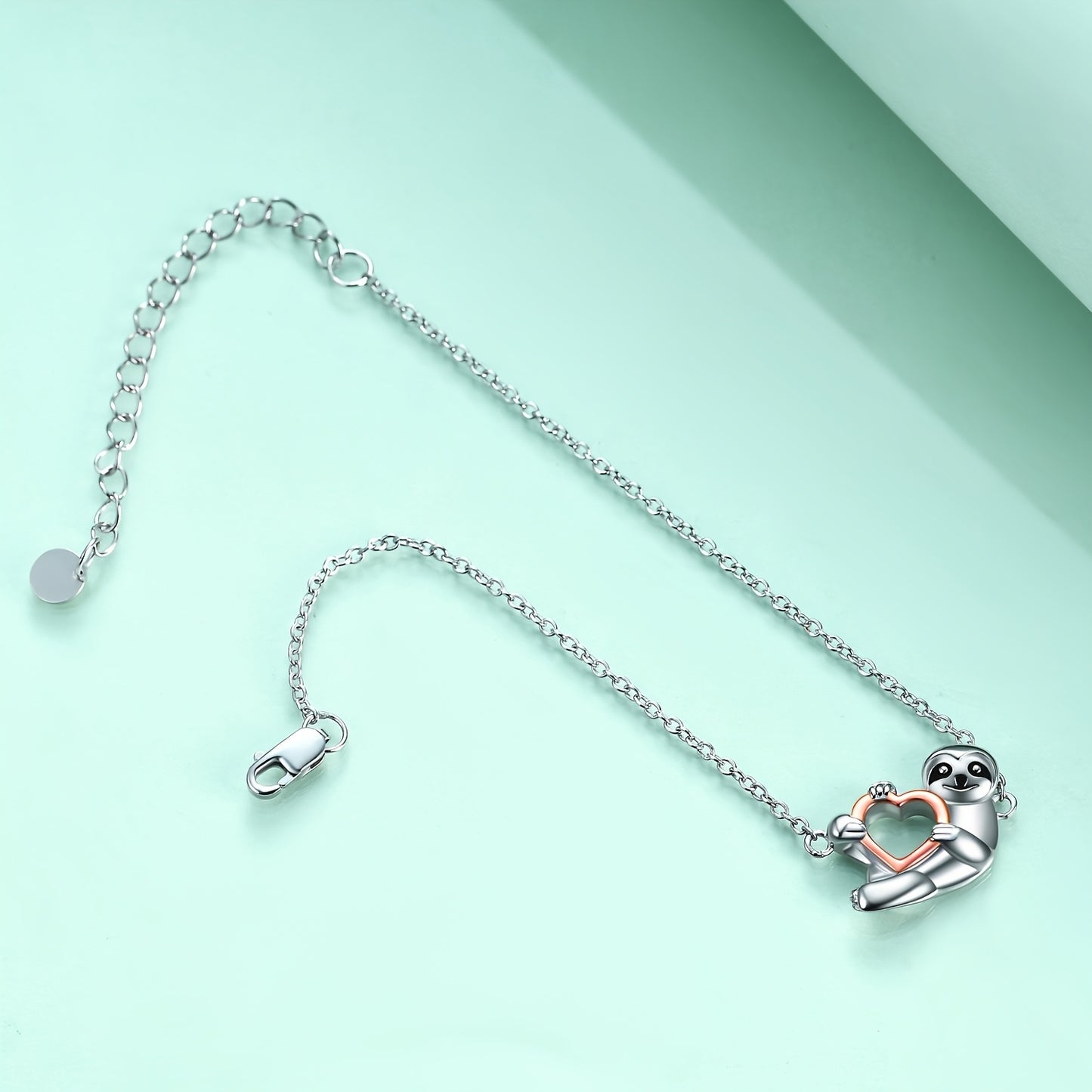 Sloth Sterling Silver Bracelet