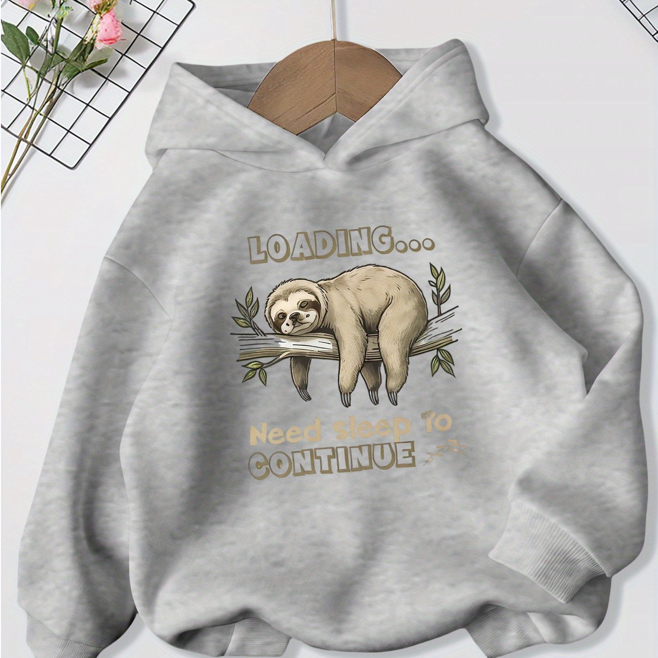 Loading Sloth Print Hoodie