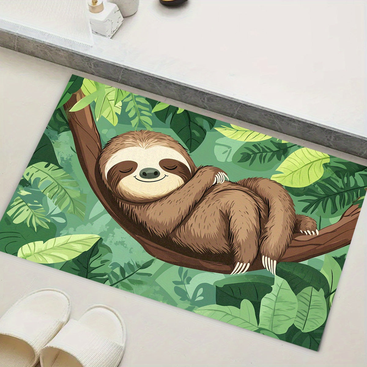 Cute Cartoon Sloth Mat