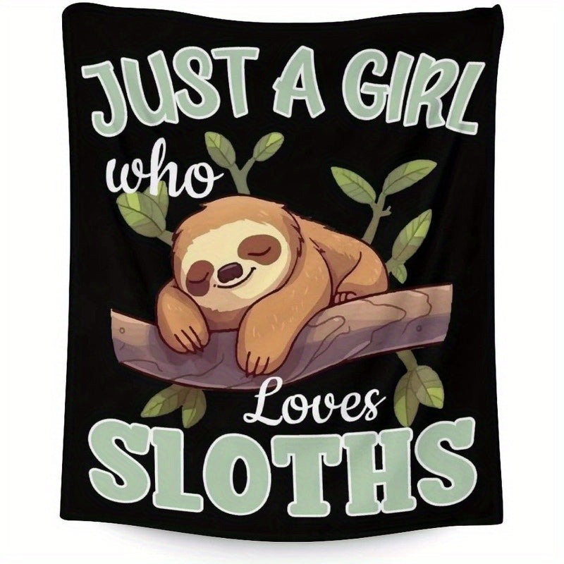 Just A Girl Who Loves Sloths Blanket