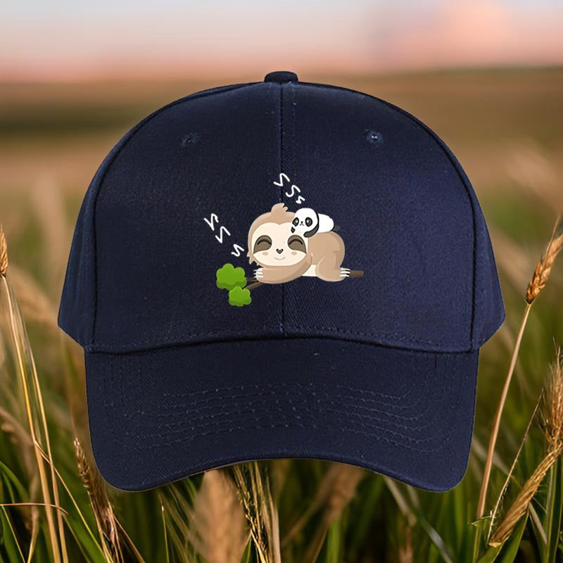 Adjustable Sloth Sleeping Baseball Cap