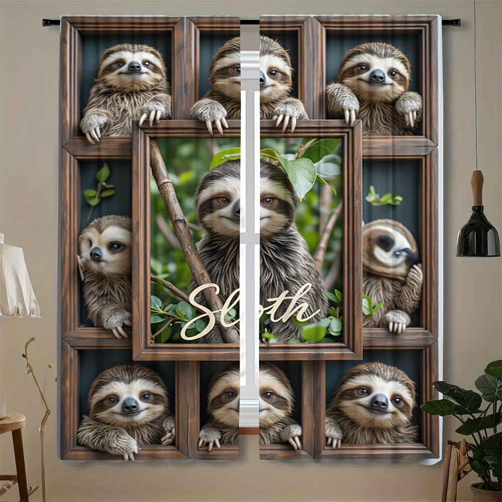Adorable Sloth-Themed Curtains