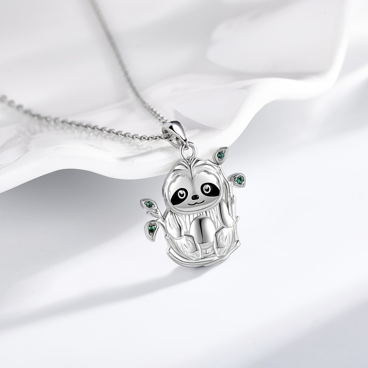 Sterling Silver Sloth Necklace