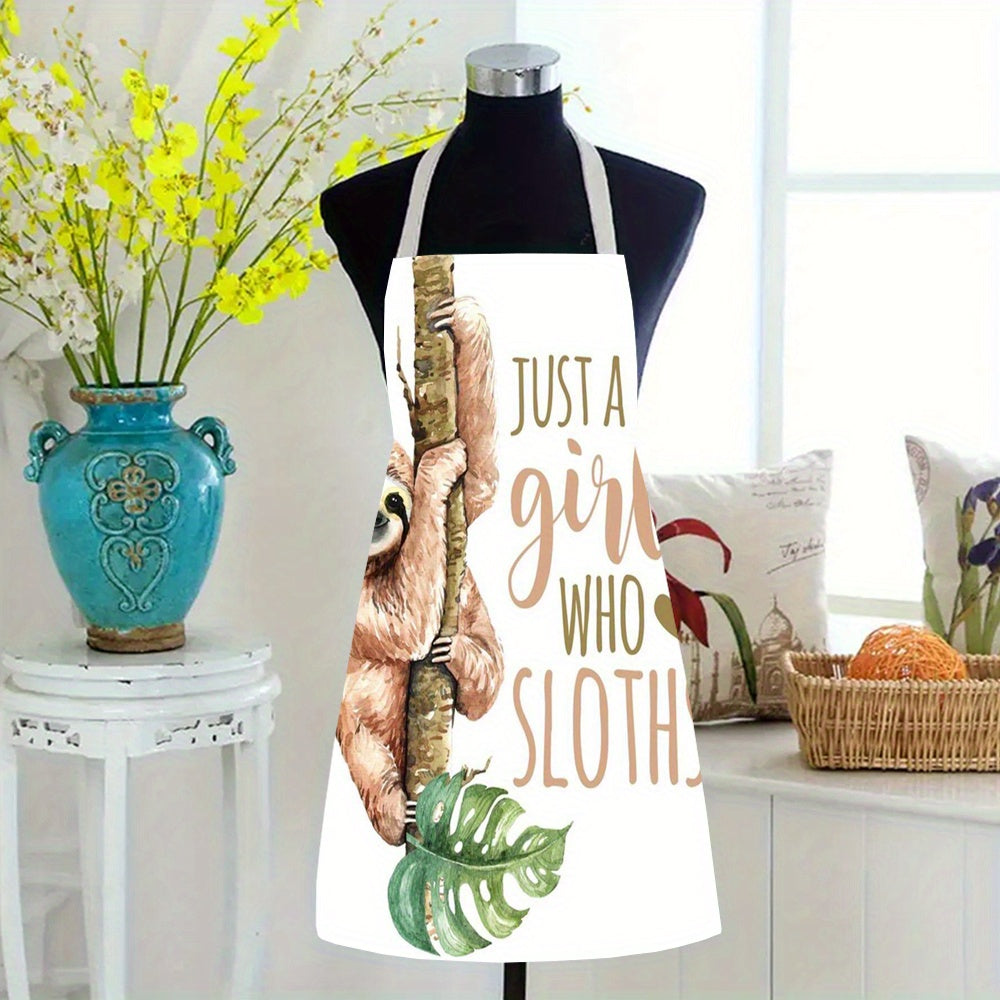 Just A Girl Who Loves Sloths Apron