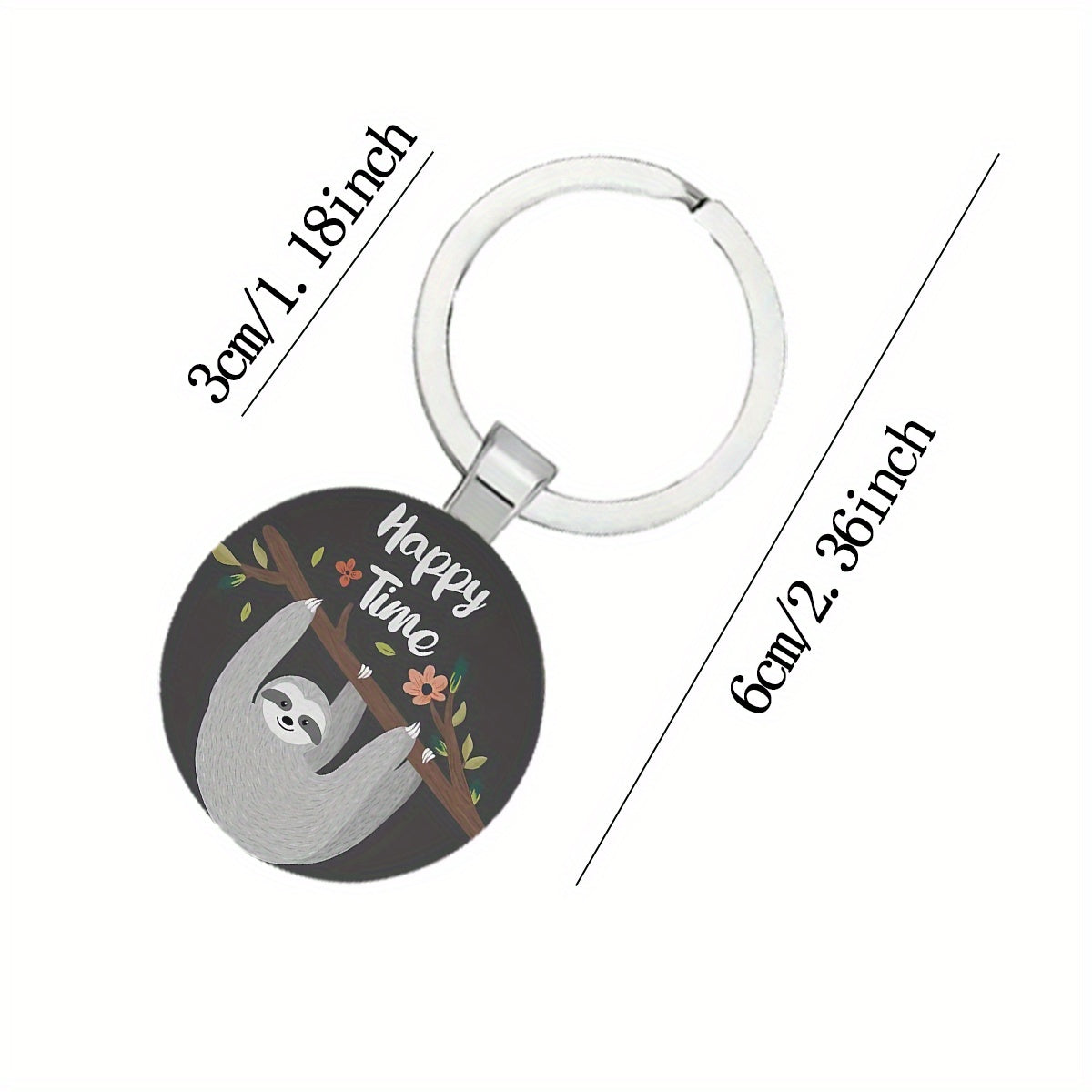Happy Time Sloth Keychain