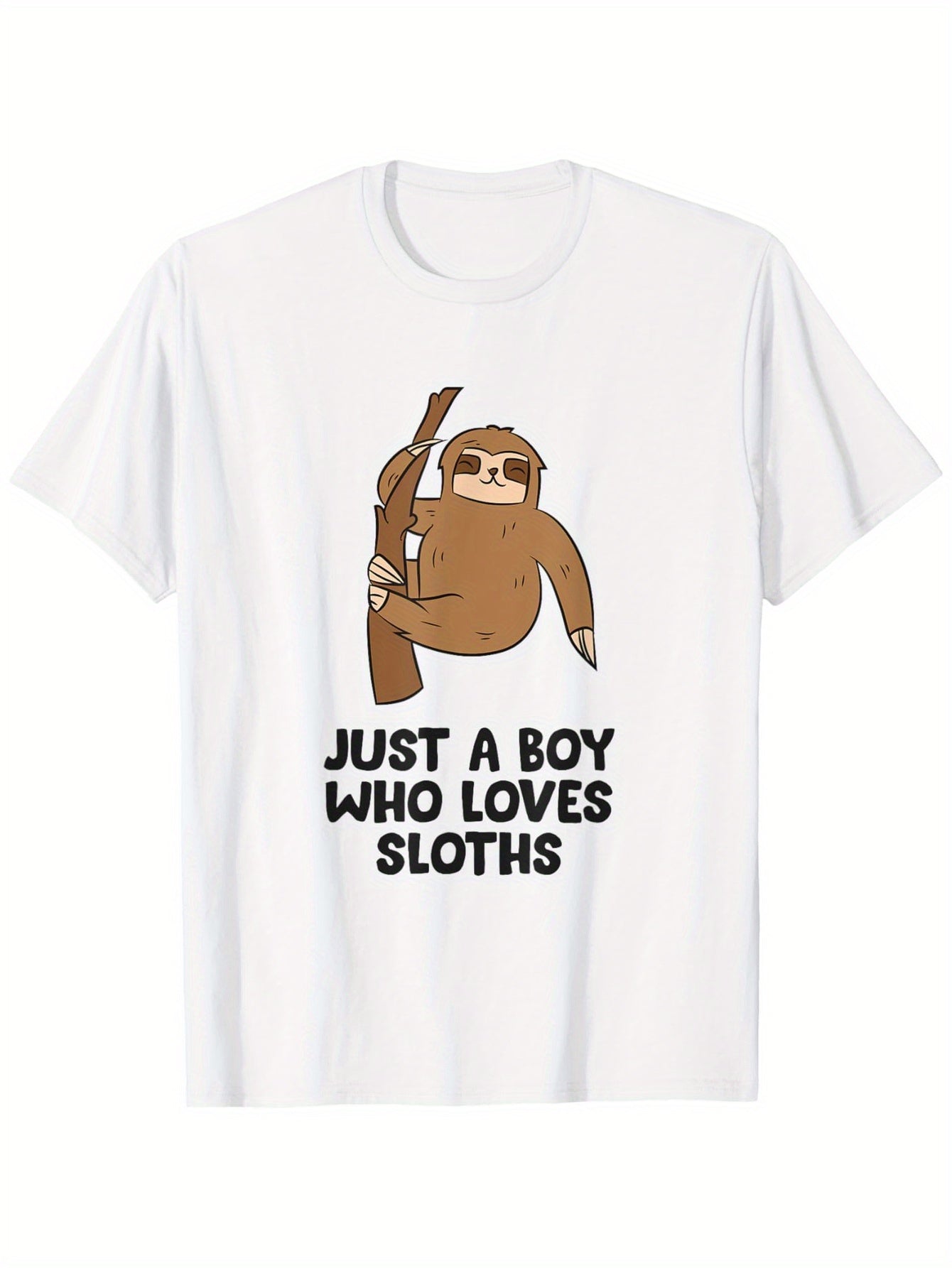 Just a Boy Who Loves Sloths T-Shirt