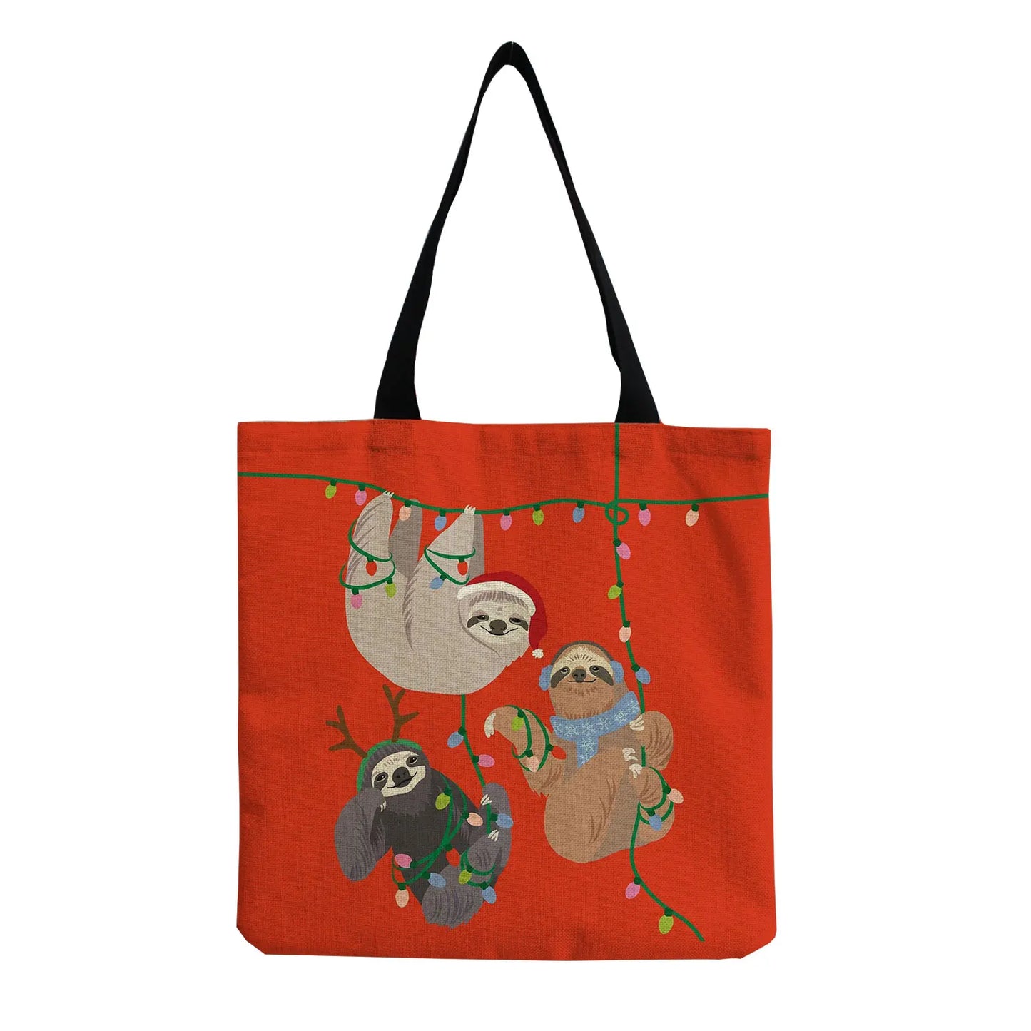 Fairy Lights Sloth Tote Bag