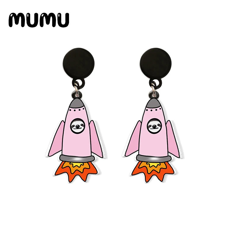 Assorted Cute Sloth Drop Earrings