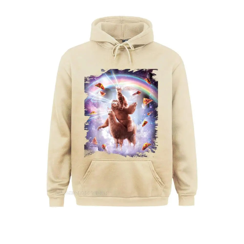 Sloth & Llama Rainbow Hoodie