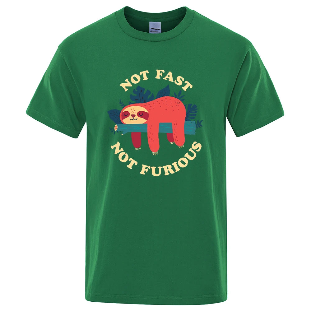 Not Fast Not Furious Sloth T-Shirt
