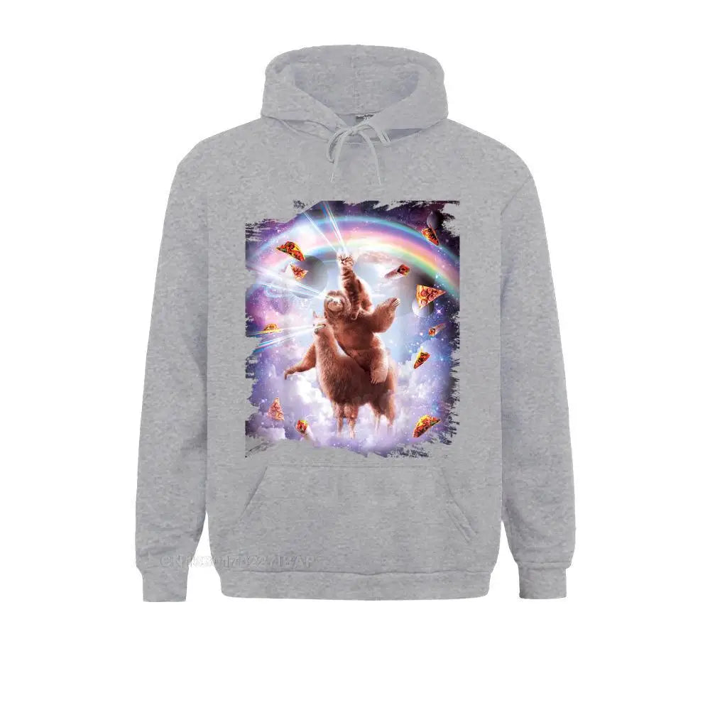 Sloth & Llama Rainbow Hoodie