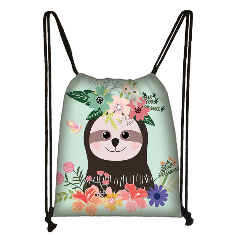 Flowergirl Drawstring Backpack