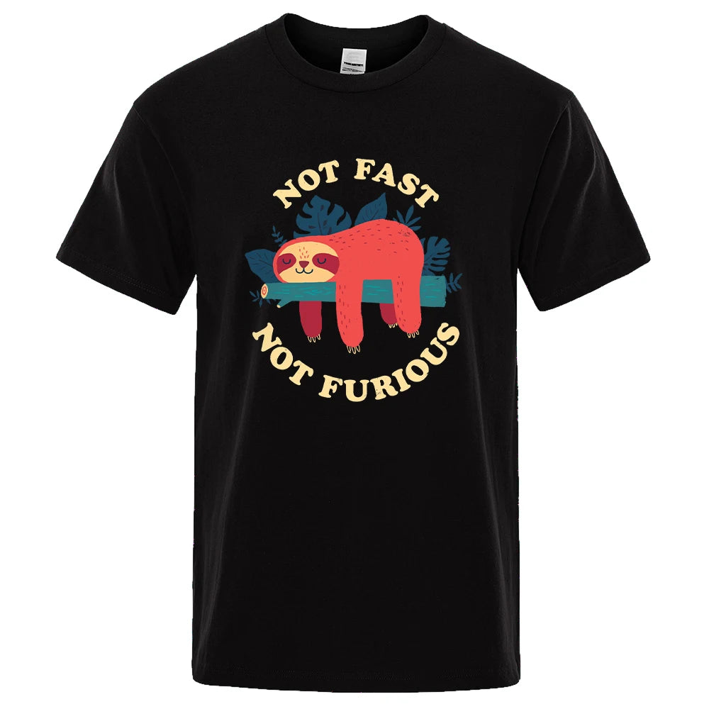 Not Fast Not Furious Sloth T-Shirt