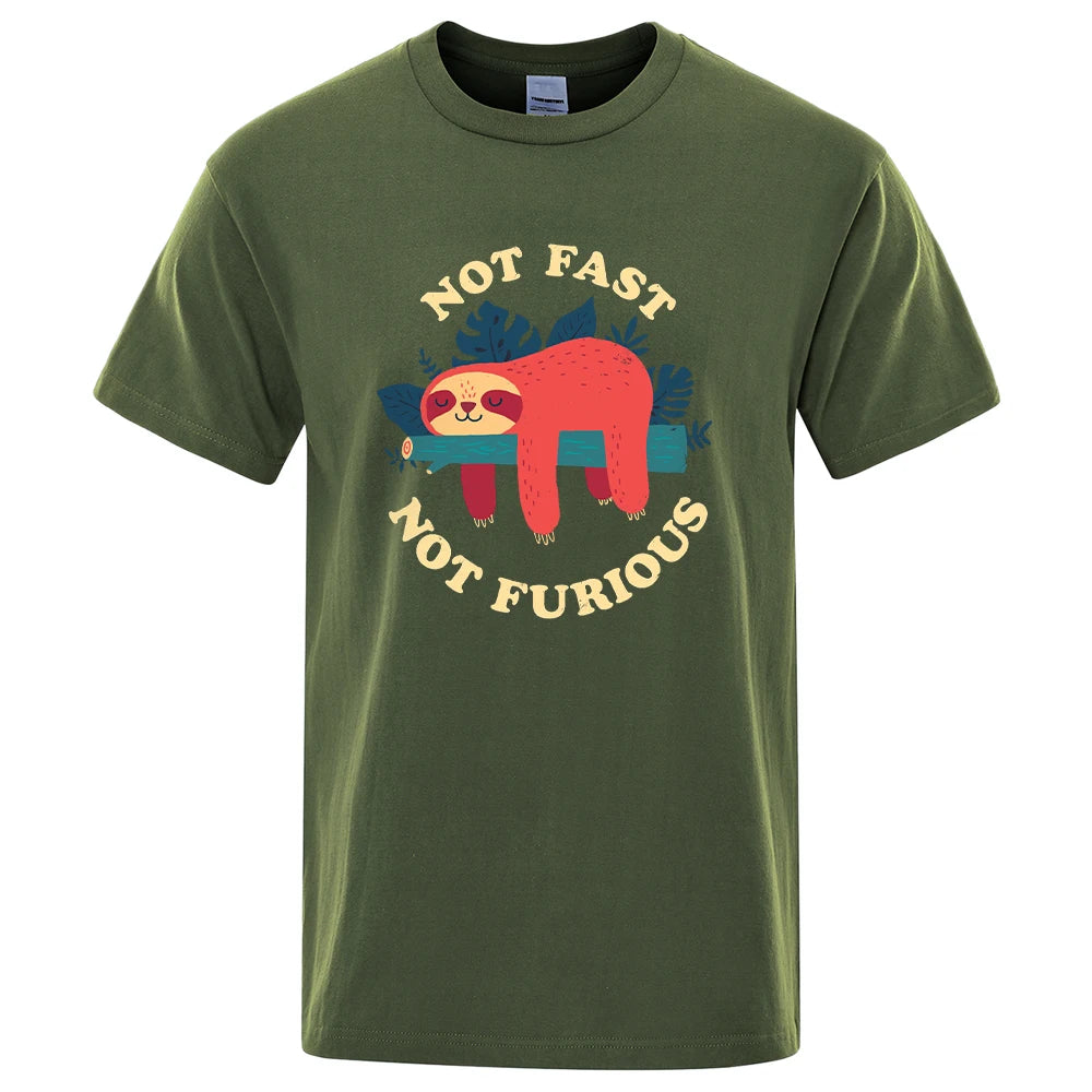Not Fast Not Furious Sloth T-Shirt