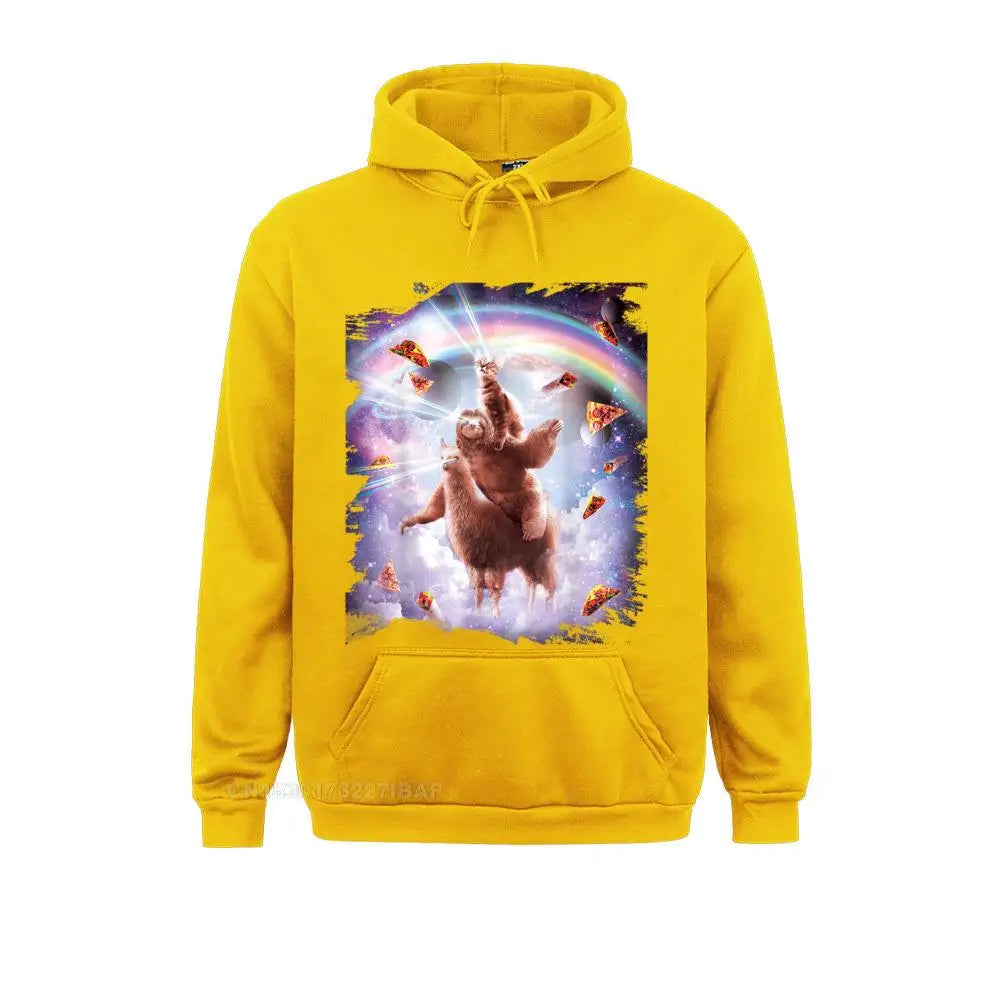 Sloth & Llama Rainbow Hoodie
