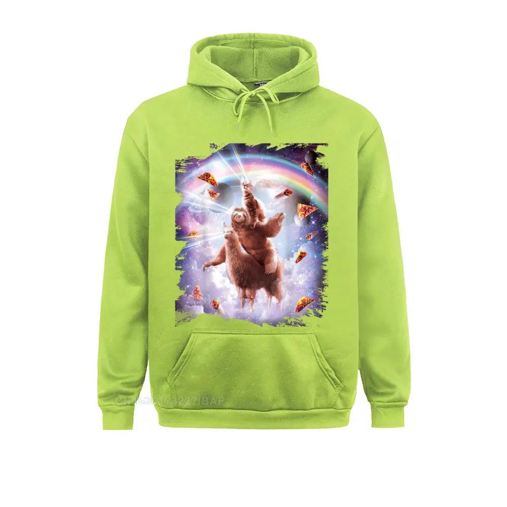 Sloth & Llama Rainbow Hoodie