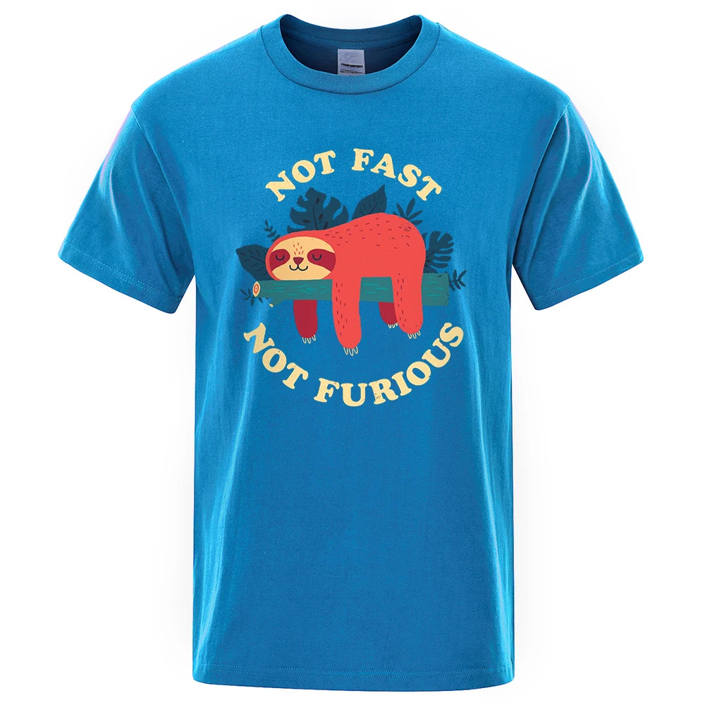 Not Fast Not Furious Sloth T-Shirt
