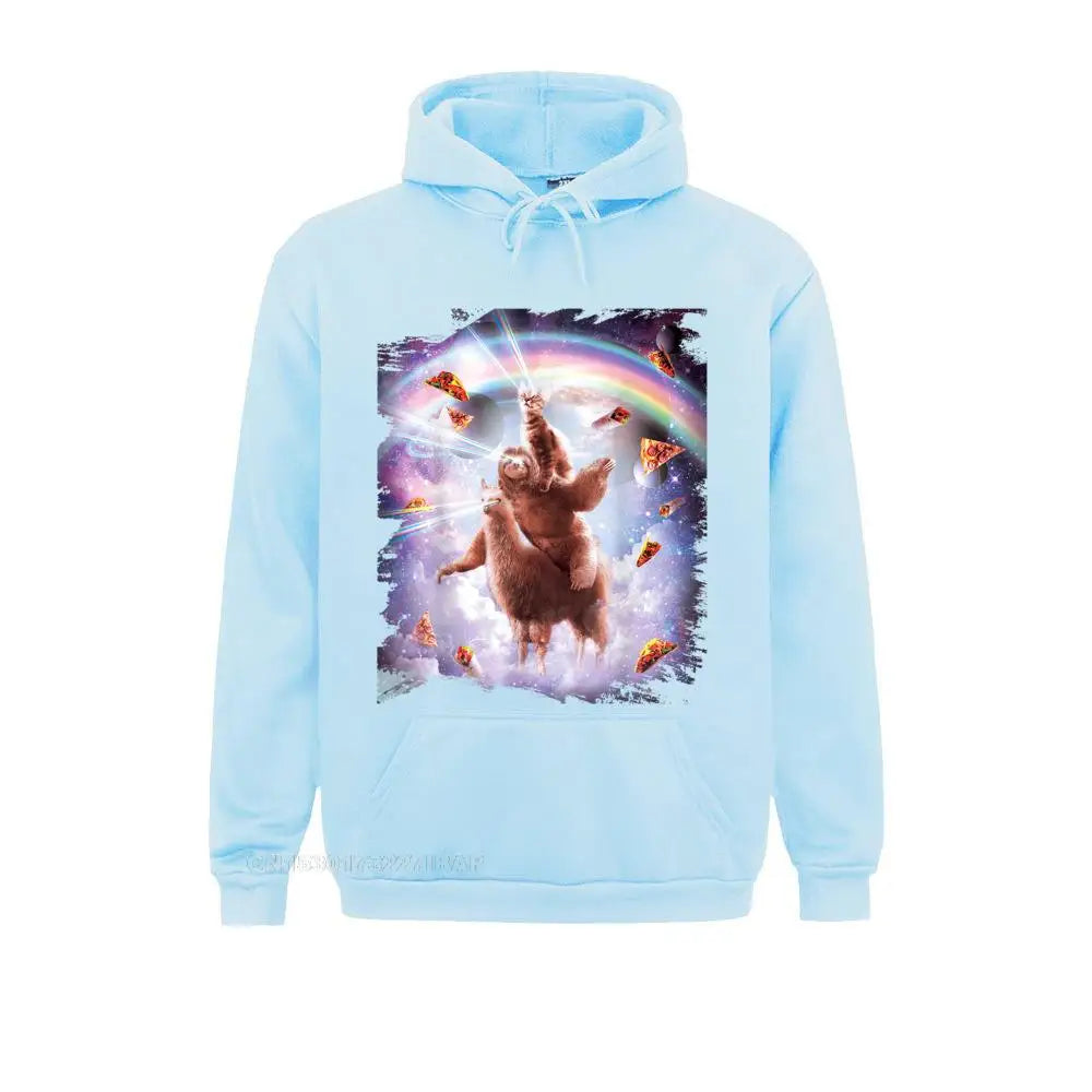 Sloth & Llama Rainbow Hoodie
