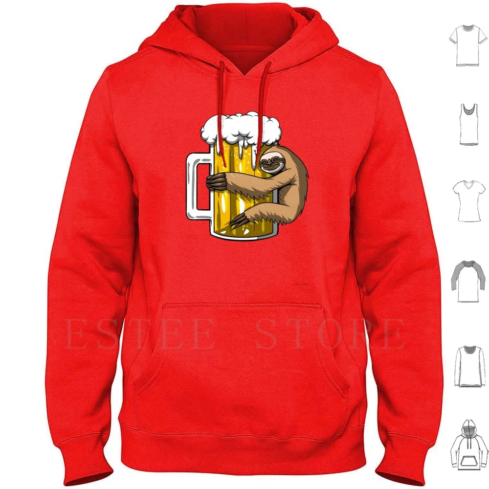 Sloth Beer Party Hoodie
