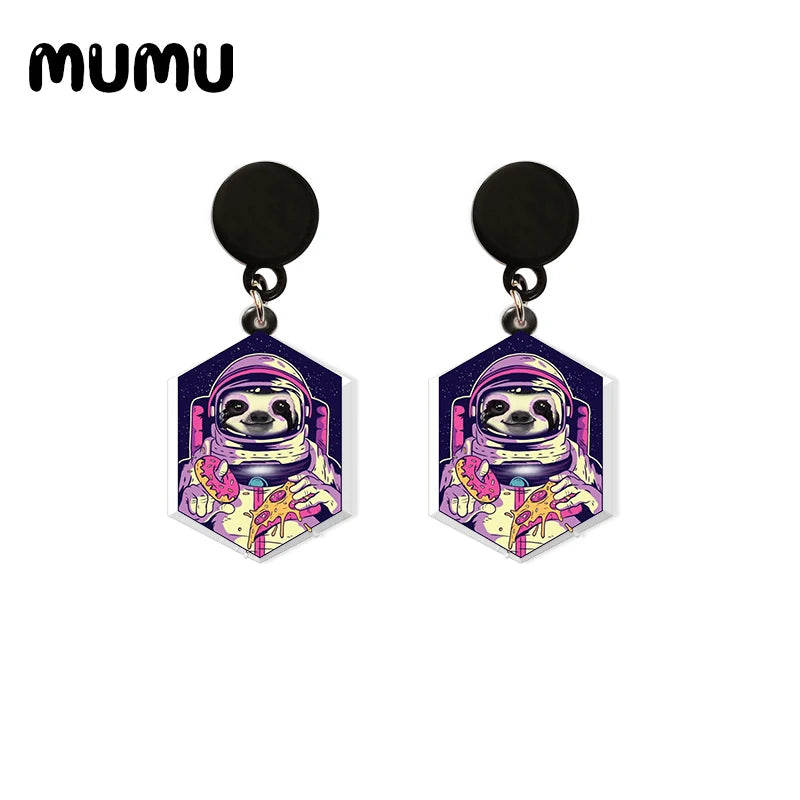 Assorted Cute Sloth Drop Earrings