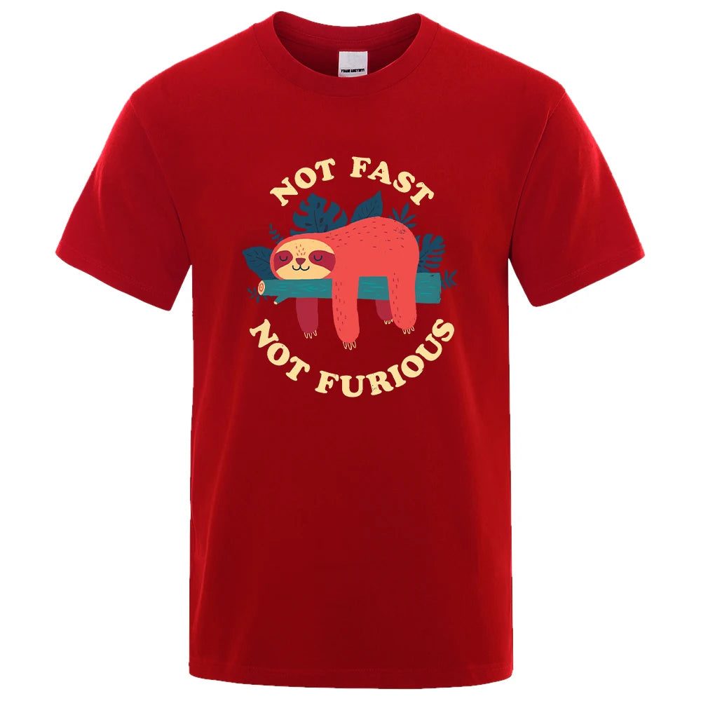 Not Fast Not Furious Sloth T-Shirt