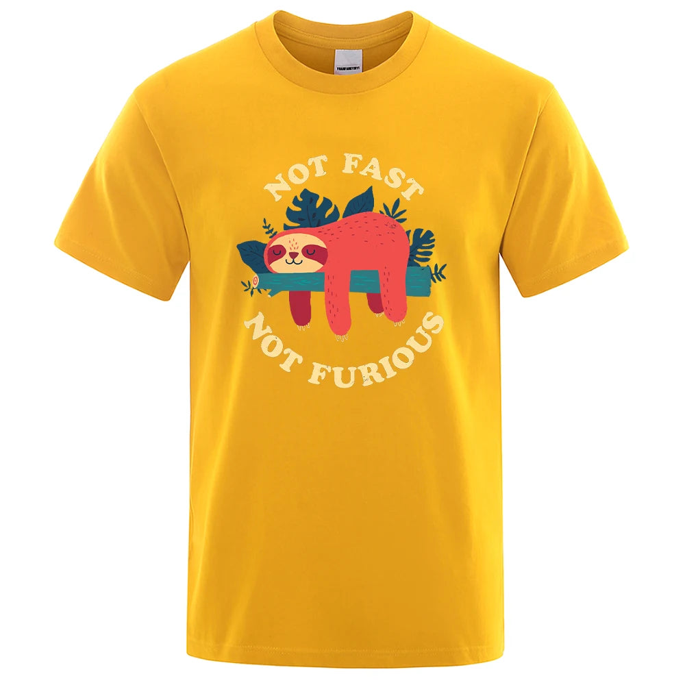 Not Fast Not Furious Sloth T-Shirt