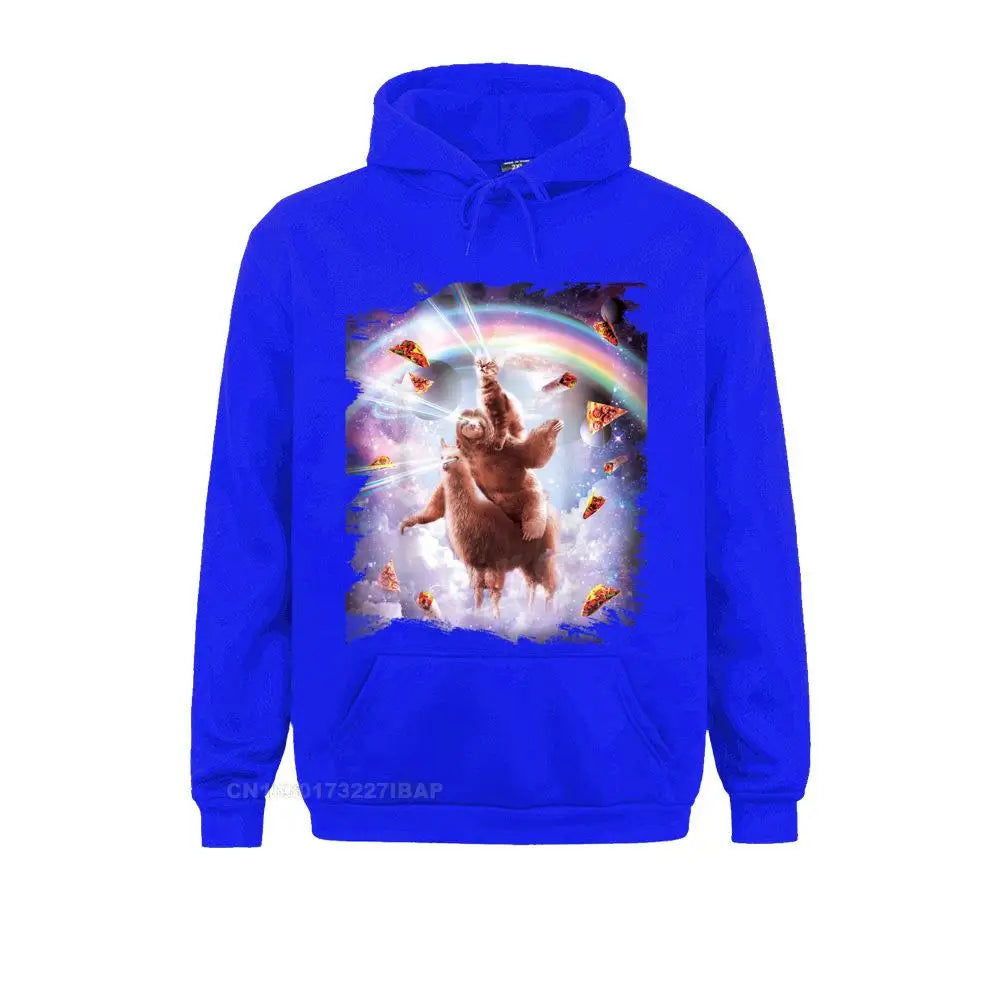 Sloth & Llama Rainbow Hoodie