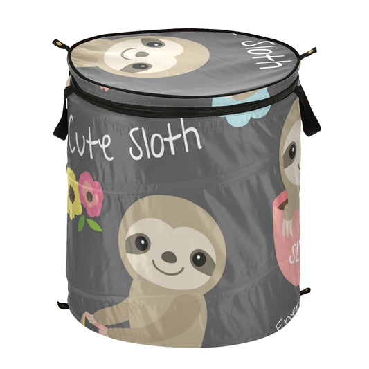Cute Sloth Laundry Basket