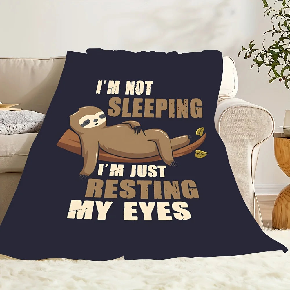 I'm Not Sleeping Sloth Blanket